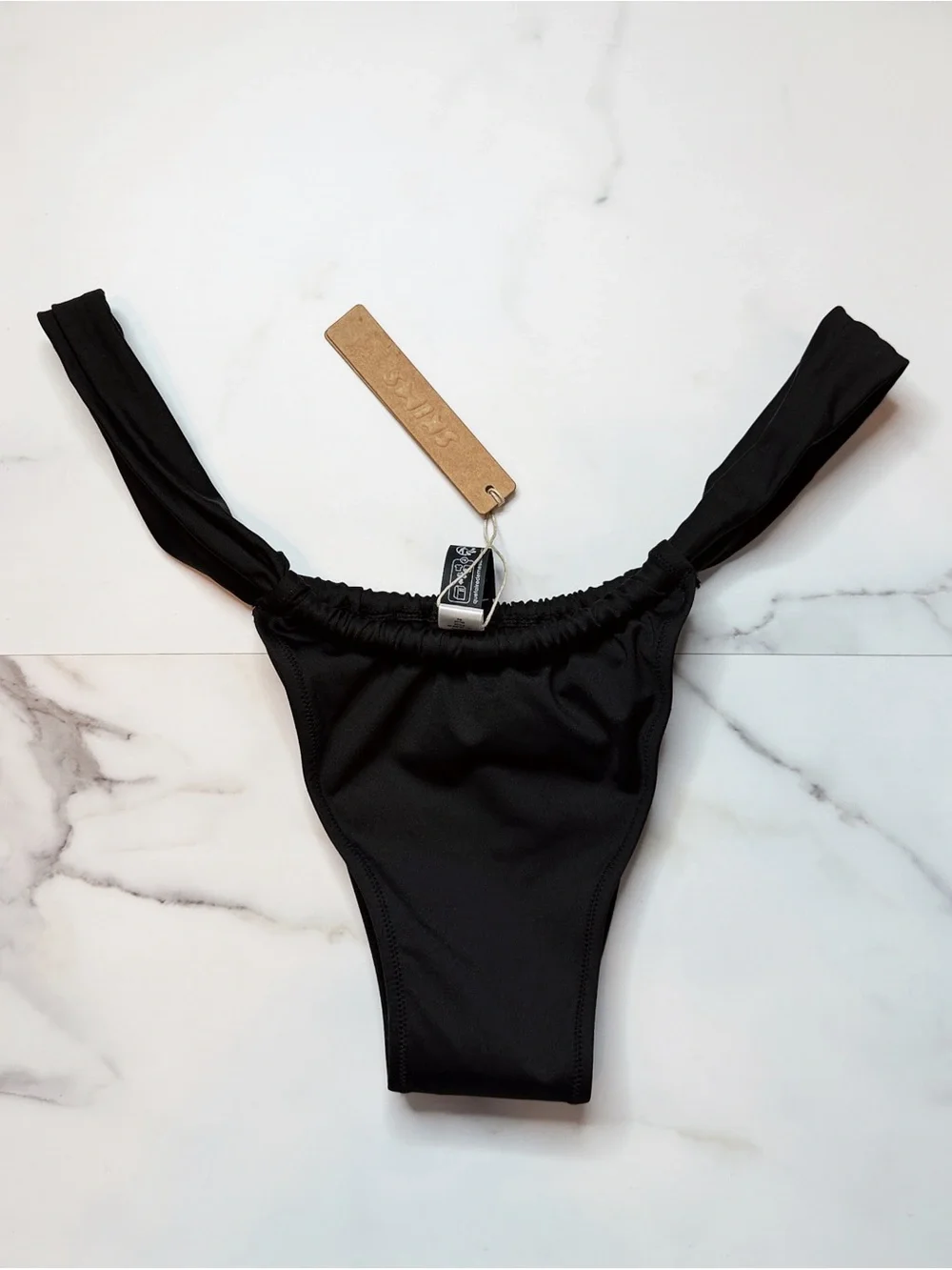NWT Skims Signature Swim Ruched Thong Bikini Bottom